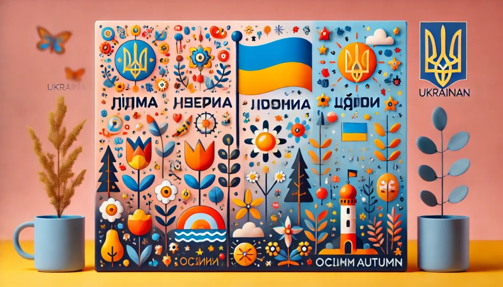 Seasons in Ukrainian